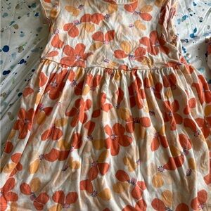 Carter's Orange and Pink Floral Kids Dress